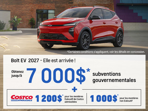 Procurez-vous le Chevrolet Bolt 2027