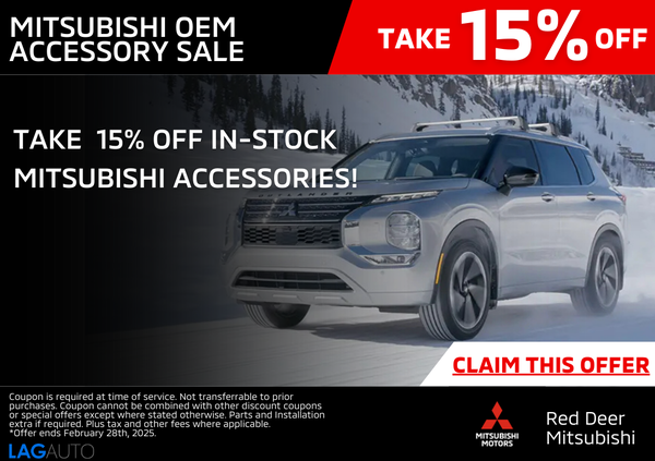 15% Off All Mitsubishi Accessories + Installation