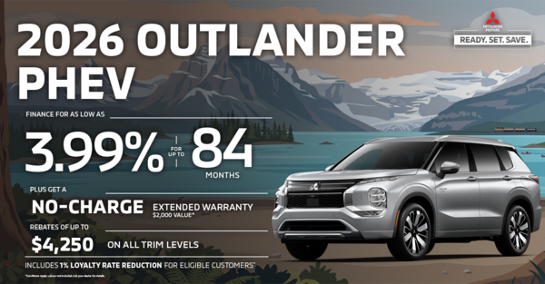 Get the 2026 Mitsubishi Outlander PHEV