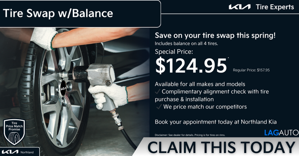 Spring On-Rim Seasonal Tire Swap Special