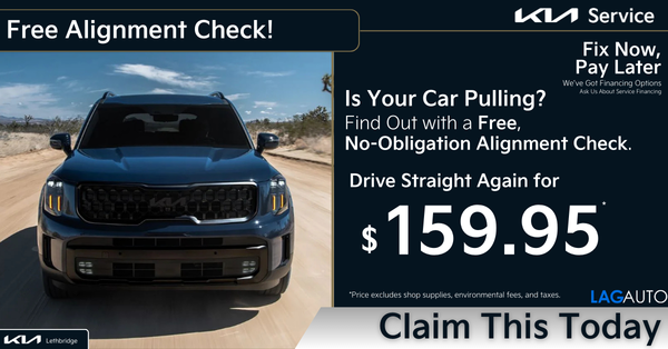 Free Four-Wheel Alignment Check!