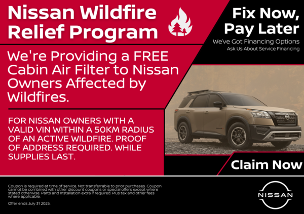 Nissan Wildfire Relief Program