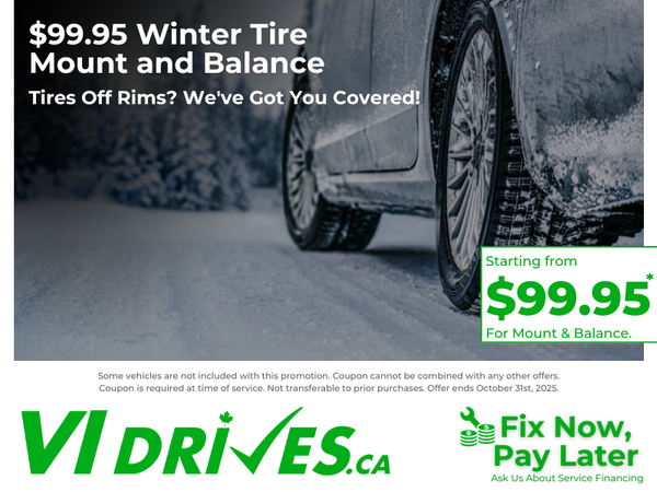 $99.95 Winter Tire Mount and Balance