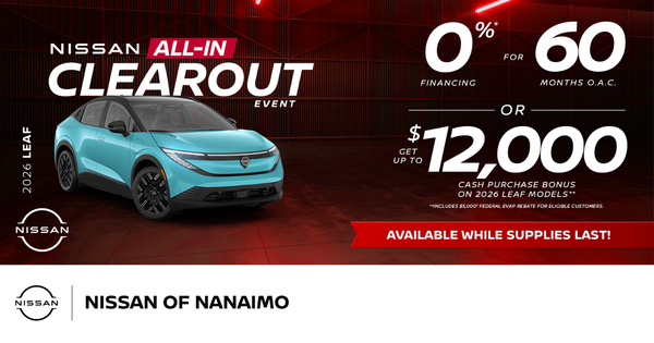Get the 2026 Nissan Leaf!