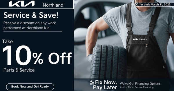 Get 10% Off Kia Service and Parts