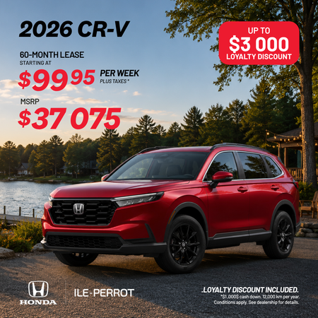 Up to $3,000 off 2026 CR-Vs