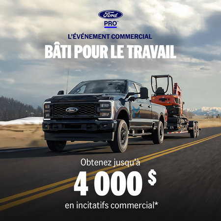 L'événement commercial Bâti pour le travail