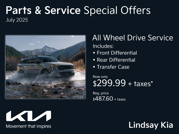 Keep your All Wheel Drive system running it's best!