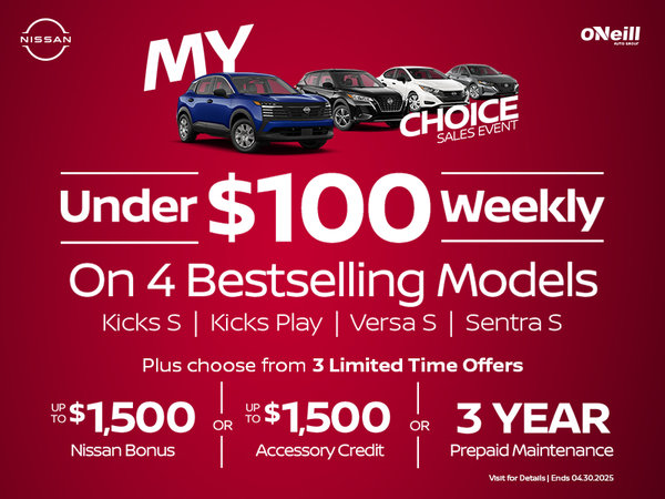 My Choice Sales Event on 4 Bestselling Models
