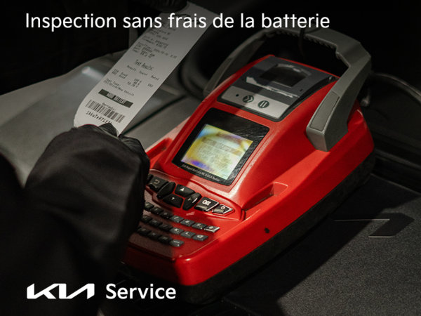 Inspection sans frais de la batterie