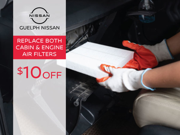 Save $10 When You Replace Both Your Cabin & Engine Air Filters