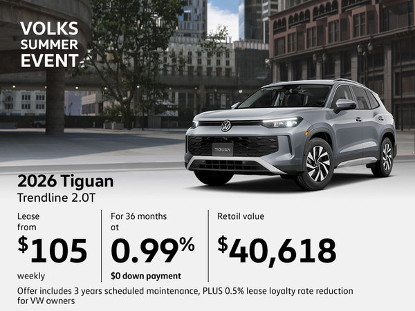 Get the All-New 2026 Volkswagen Tiguan