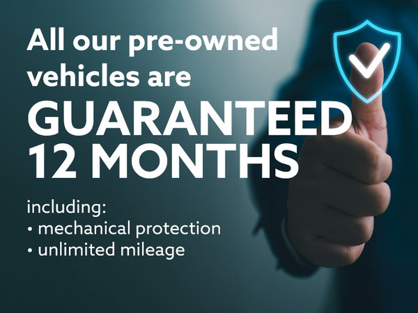 All our pre-owned vehicles are guaranteed