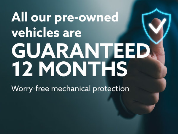 All our pre-owned vehicles are guaranteed