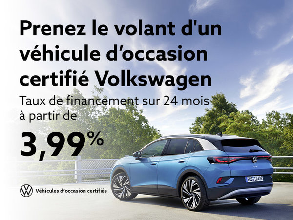 Prenez le volant d'un véhicule d’occasion certifié Volkswagen