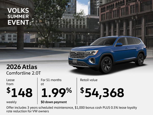 Get the All-New 2026 Volkswagen Atlas