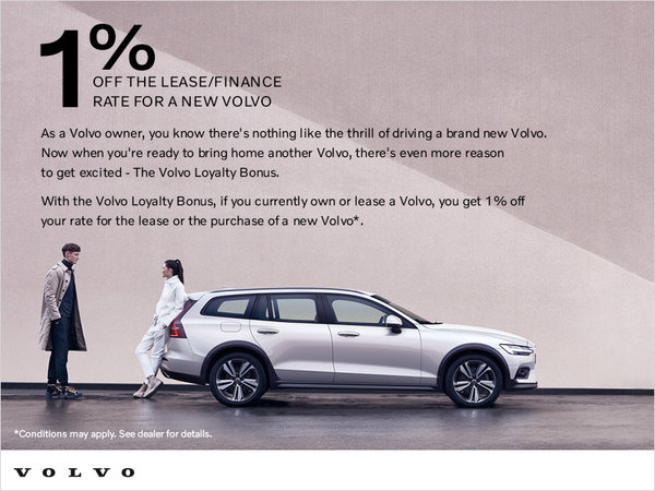 Volvo Loyalty Bonus Offer