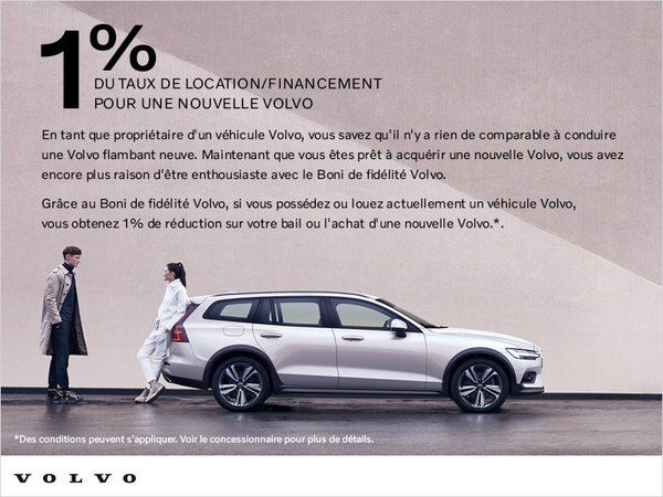 Boni de fidélité Volvo