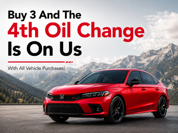 Buy 3 & The 4th Oil Change Is On Us With All Vehicle Purchases