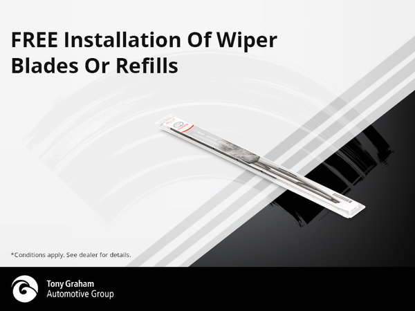 Free Installation Of Wiper Blades or Refills