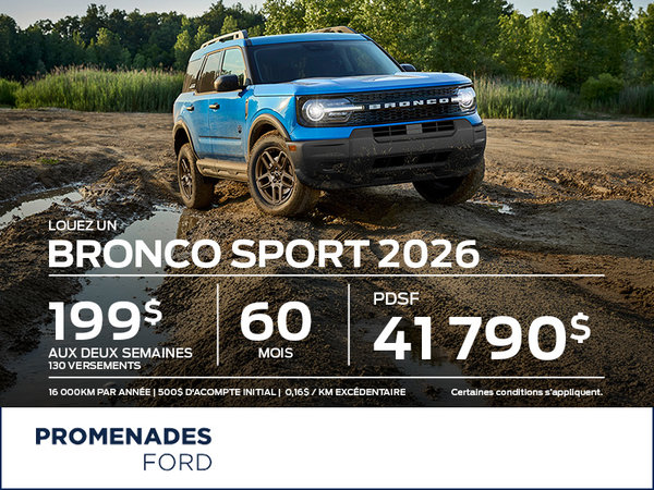 BRONCO SPORT 2026
