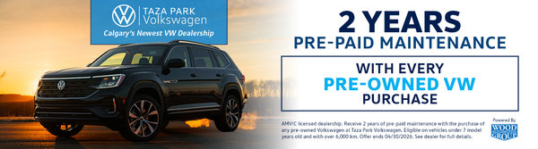 2 Years Pre-Paid Maintenance with Every Pre-Owned Volkswagen Purchase