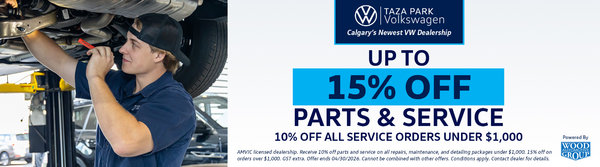 Up to 15% off Parts & Service | 10% Off Guaranteed