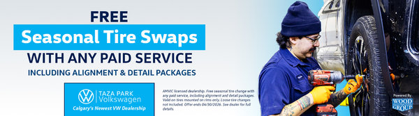 Free Seasonal Tire Swaps with Any Paid Service