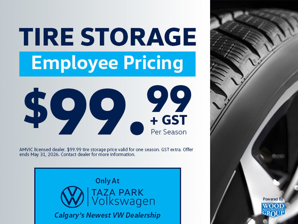 Employee Pricing On Tire Storage | $99.99 /Season