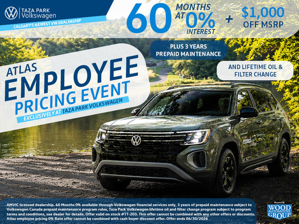 Atlas Employee Pricing Event - 0% Financing Up to 60 Months