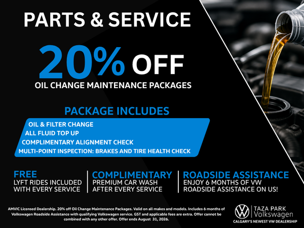 20% OFF Oil Change Maintenance Packages