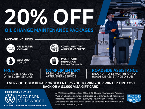 October's Oil Change Special | 20% Off Maintenance Packages
