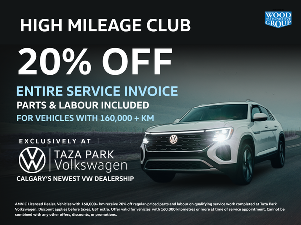 High Mileage Club | 20% Off Service for Vehicles 160,000 km +