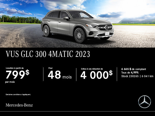 Le Mercedes-Benz VUS GLC 300 4Matic