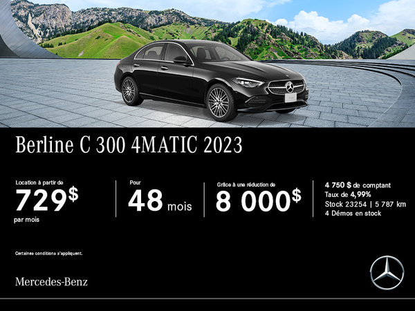 La Mercedes-Benz C 300 4MATIC 2023