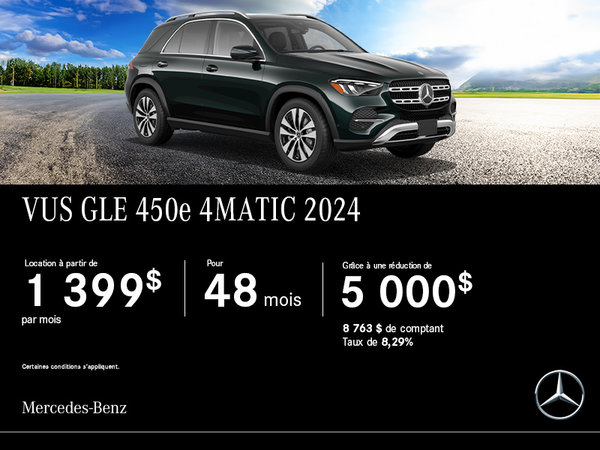 Le Mercedes-Benz GLE 450 4MATIC VUS 2024