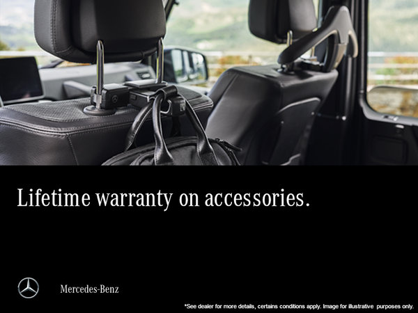 Lifetime warranty on accessories.