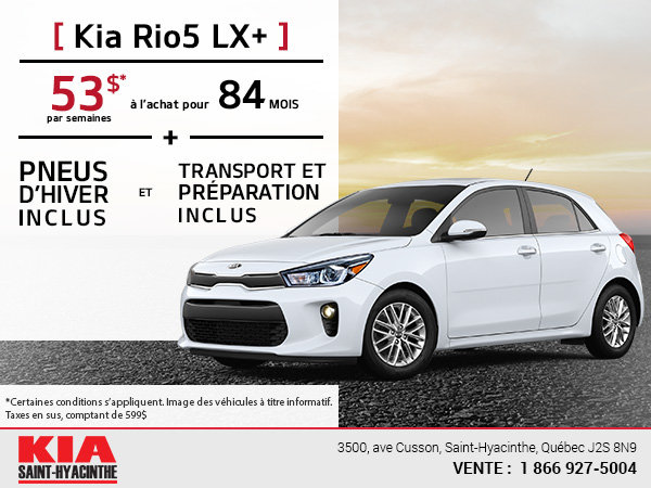 La Kia Rio5 LX+ 2018
