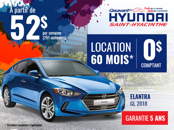 Elantra 2018 GL manuelle