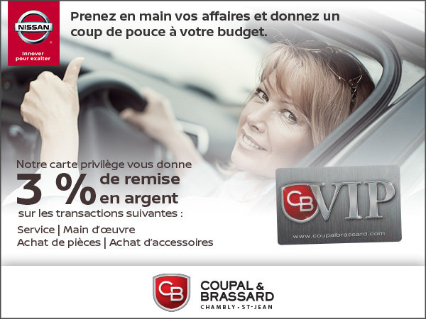 Épargnez dès maintenant avec notre carte privilège!