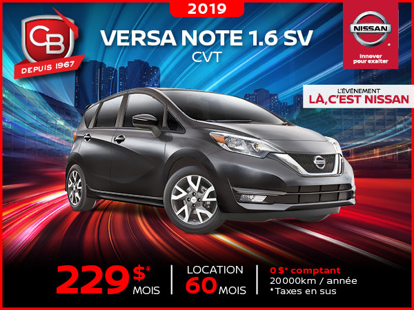 Versa Note 1.6 SV 2019 CVT