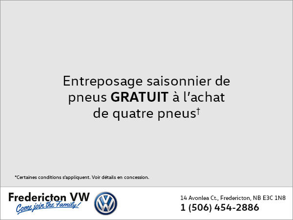 Entreposage saisonnier de pneus gratuit