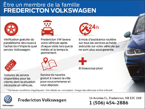 Être un membre de la famille Fredericton Volkswagen