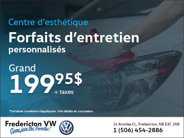 Forfaits d'entretien personnalisés: Grand