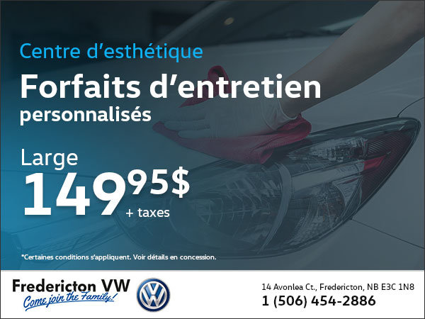 Forfaits d'entretien personnalisés: Large
