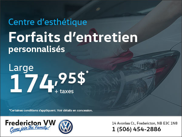 Forfaits d'entretien personnalisés: Large