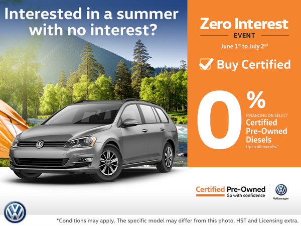 Zero Interest Event!