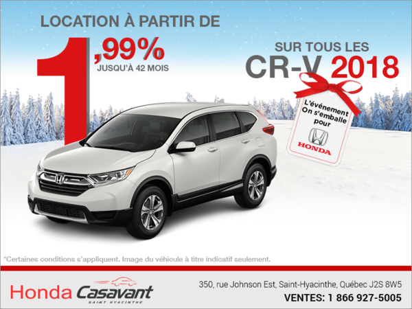 Louez le Honda CR-V 2018!