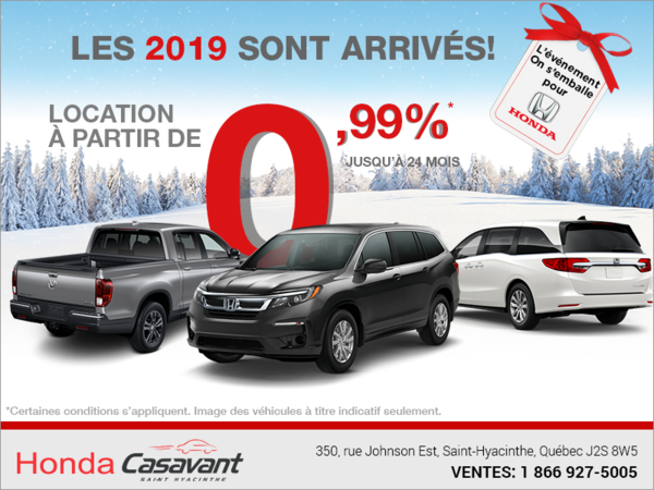 Les 2019 sont arrivés!