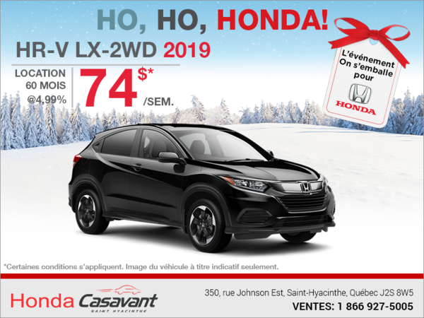 Louez le Honda HR-V 2019!
